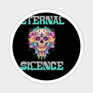 Psychedelic Skull: A Vivid Fusion of Colors & Chaos Magnet
